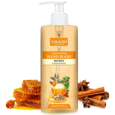 Vaadi Herbals Deep Moisturizing Honey & Sandals Hand Wash - 250 ml